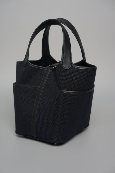 Hermes Cargo Picotin 18 in Black Phw (Brand New)