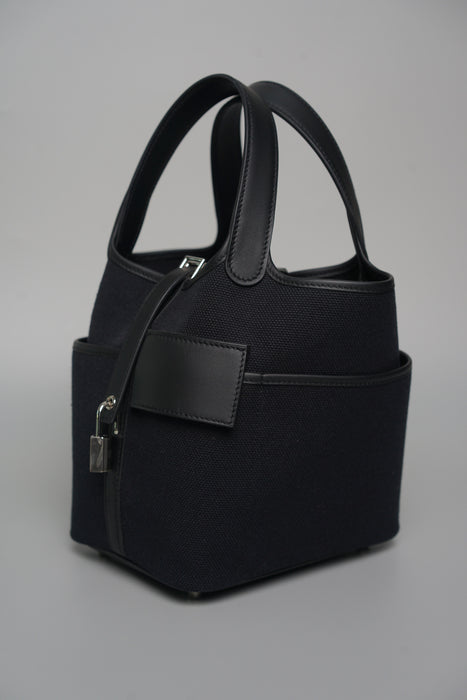 Hermes Cargo Picotin 18 in Black Phw (Brand New)