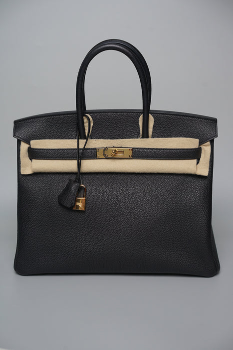 Hermes Birkin 35 in Black Ghw