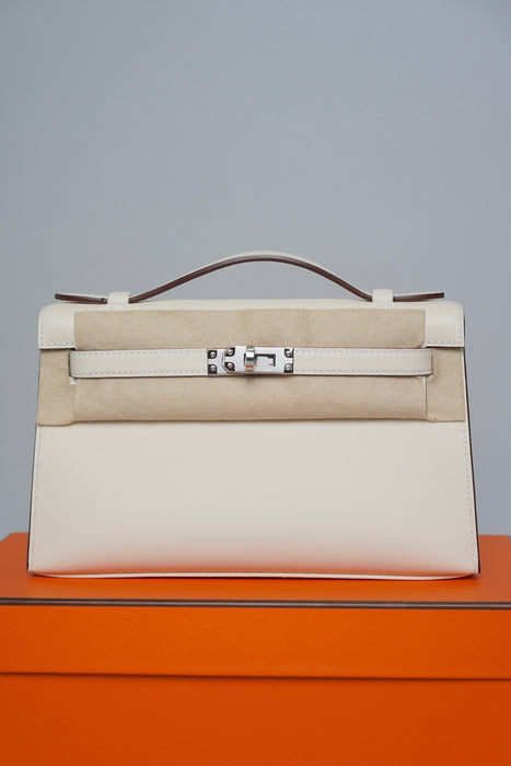 Hermes Kelly Pochette in Nata Swift Phw (Brand New)