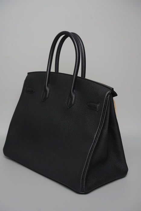Hermes Birkin 35 in Black Ghw