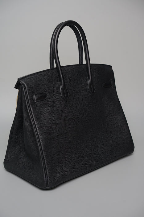 Hermes Birkin 35 in Black Ghw