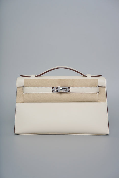 Hermes Kelly Pochette in Nata Swift Phw (Brand New)