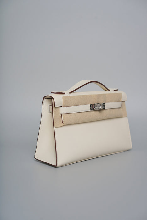 Hermes Kelly Pochette in Nata Swift Phw (Brand New)