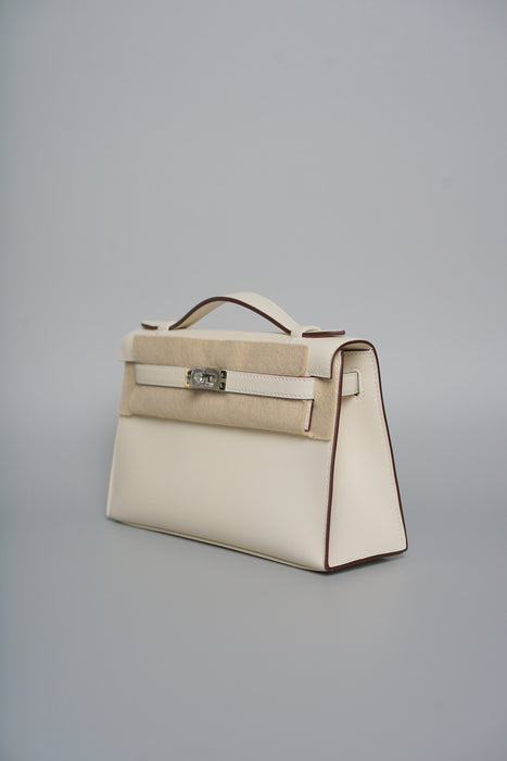 Hermes Kelly Pochette in Nata Swift Phw (Brand New)