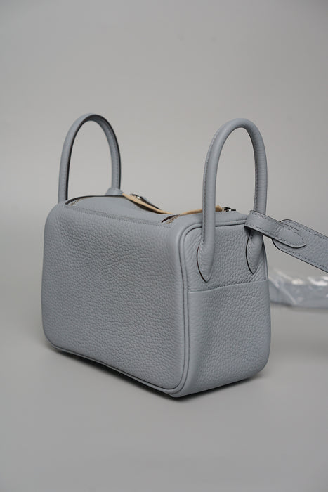 Hermes Mini Lindy II in Gris Pantin Phw (Brand New)