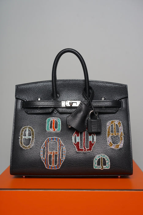Hermes Birkin 20 in Bouclerie Moderne Casaque  V1 Red Phw (Brand New)