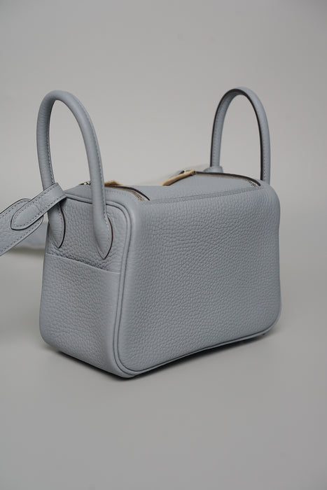 Hermes Mini Lindy II in Gris Pantin Phw (Brand New)