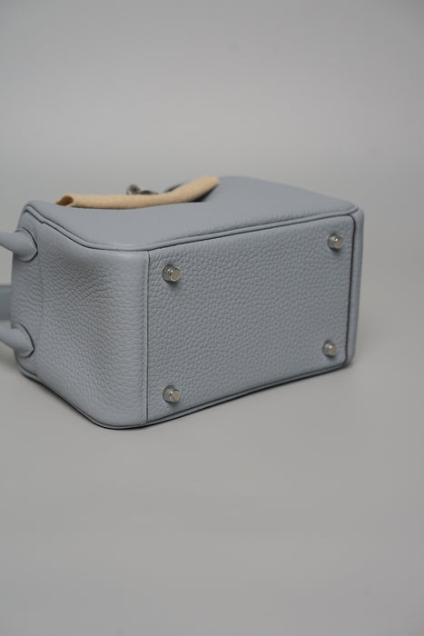 Hermes Mini Lindy II in Gris Pantin Phw (Brand New)