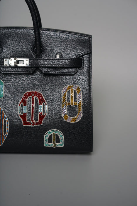 Hermes Birkin 20 in Bouclerie Moderne Casaque  V1 Red Phw (Brand New)