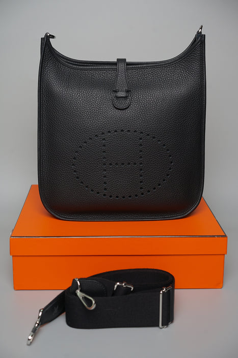 Hermes Evelyne 29 in Noir Phw