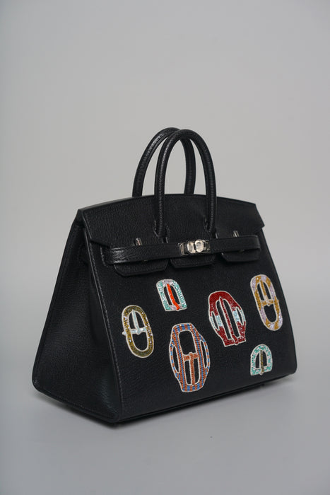 Hermes Birkin 20 in Bouclerie Moderne Casaque  V1 Red Phw (Brand New)