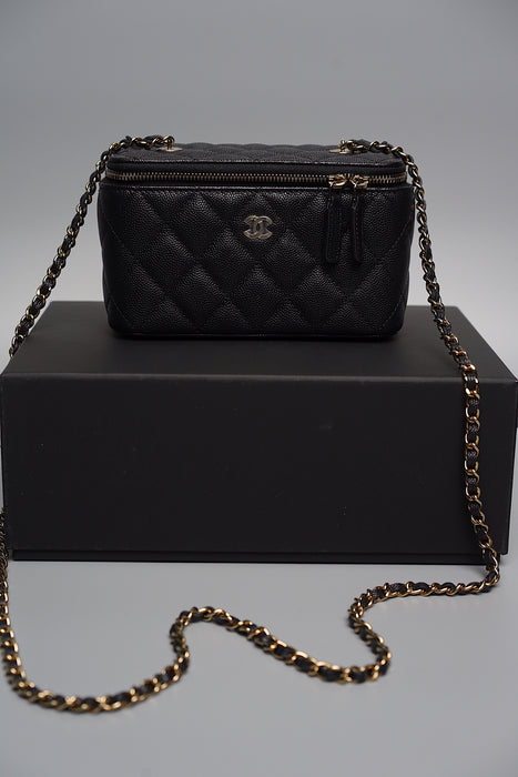 Chanel Long Vanity in Black Caviar Ghw (Brand New)