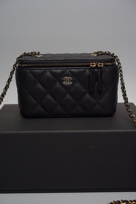 Chanel Long Vanity in Black Caviar Ghw (Brand New)