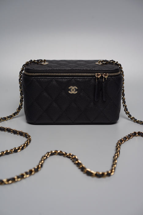 Chanel Long Vanity in Black Caviar Ghw (Brand New)