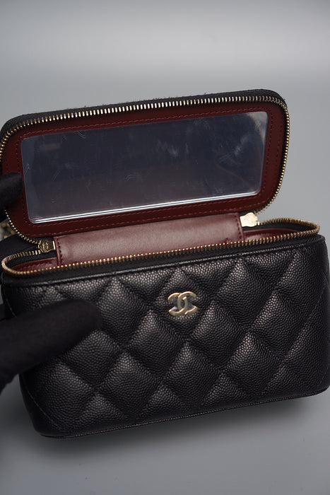 Chanel Long Vanity in Black Caviar Ghw (Brand New)