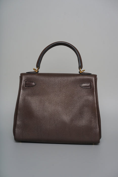 Hermes Kelly 25 in Ebene Barenia Faubourg Ghw (Brand New)