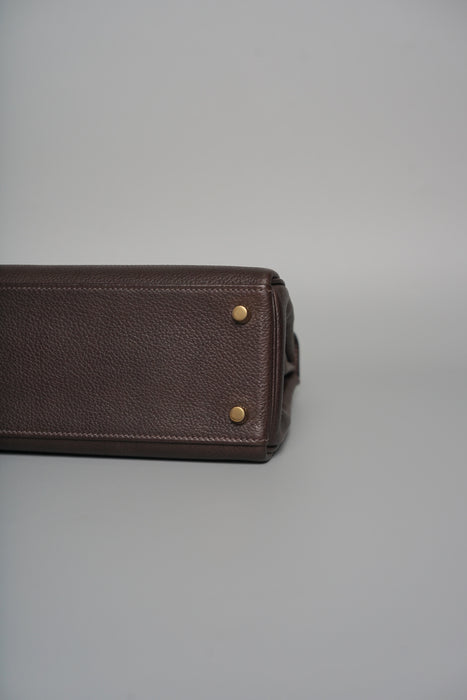 Hermes Kelly 25 in Ebene Barenia Faubourg Ghw (Brand New)