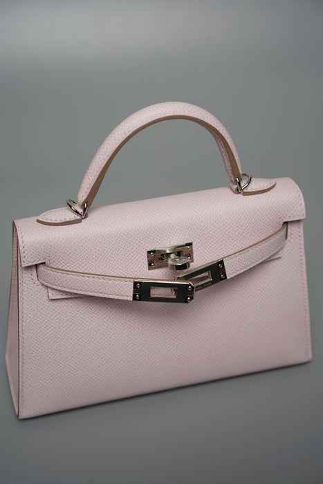 Hermes Kelly 20 in Mauve Pale Phw (Brand New)