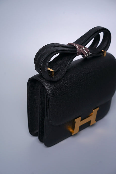 Hermes Constance 18 in Noir Epsom Ghw (Brand New)