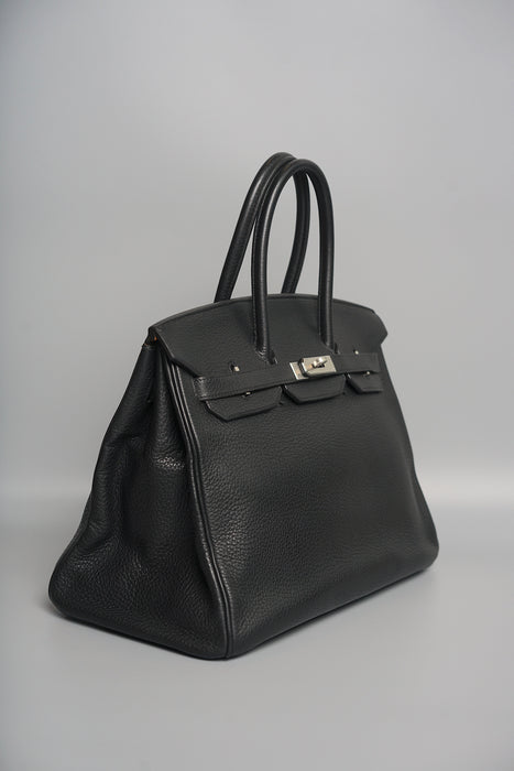 Hermes Birkin 35 in Black Togo Phw