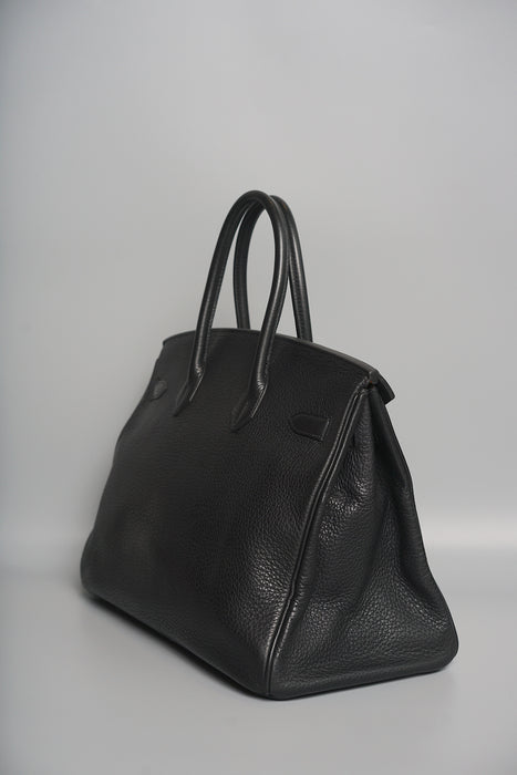 Hermes Birkin 35 in Black Togo Phw