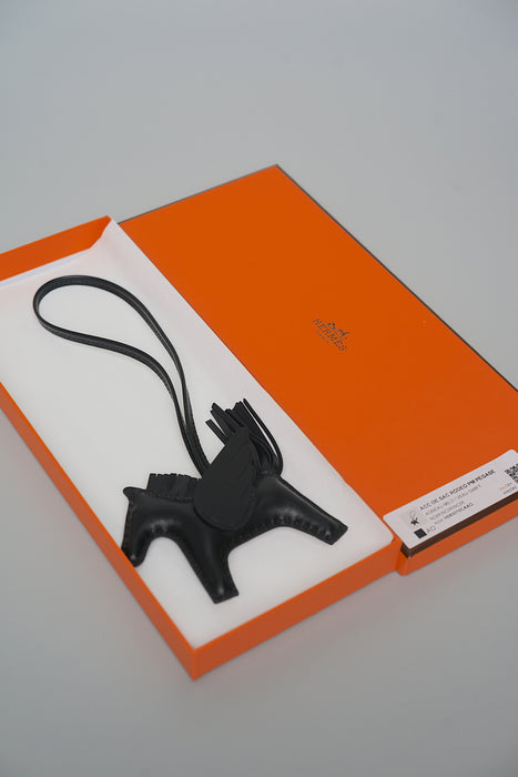 Hermes Rodeo Charm PM in Noir (Brand New)