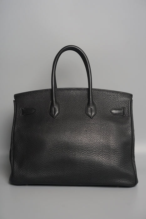 Hermes Birkin 35 in Black Togo Phw