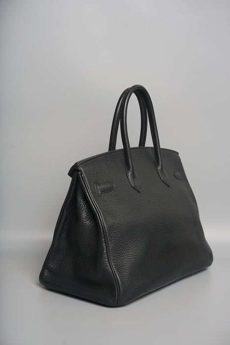 Hermes Birkin 35 in Black Togo Phw