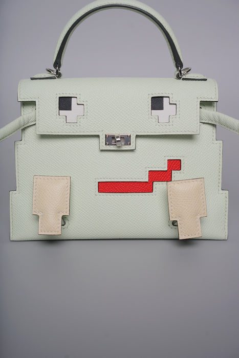 Hermes Kelly Picto in Vert Fizz Phw (Brand New)