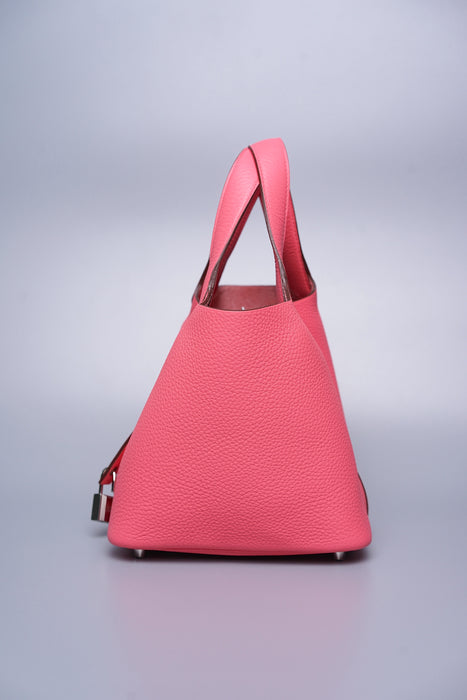 Hermes Picotin 18 in Rose Azalee Phw (Brand New)