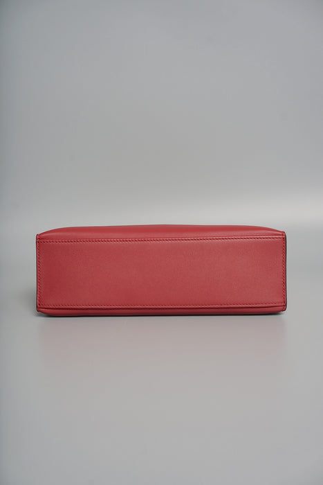 Hermes Kelly Pochette in Rouge Grenat Ghw