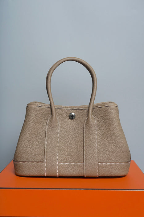 Hermes Mini Garden Party 23 in Etoupe Togo Phw (Brand New)