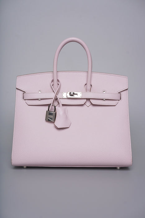 Hermes Birkin Sellier 25 in Mauve Pale Phw