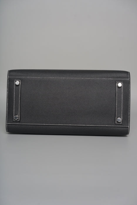 Hermes Birkin 30 Sellier in Black x Craie Epsom Brushed Phw (Brand new)