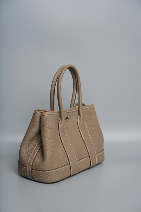 Hermes Mini Garden Party 23 in Etoupe Togo Phw (Brand New)