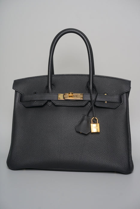 Hermes Birkin 30 in Black Togo Ghw
