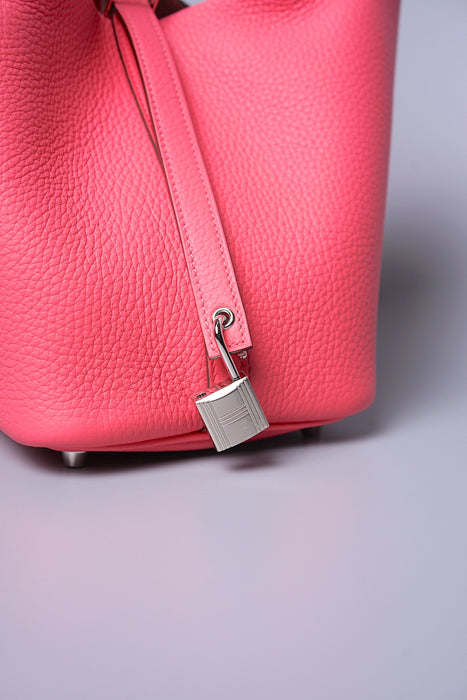 Hermes Picotin 18 in Rose Azalee Phw (Brand New)