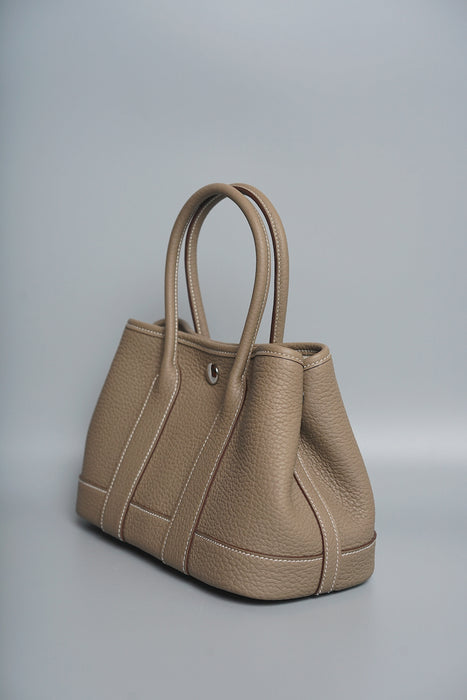 Hermes Mini Garden Party 23 in Etoupe Togo Phw (Brand New)