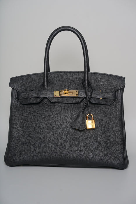 Hermes Birkin 30 in Black Togo Ghw