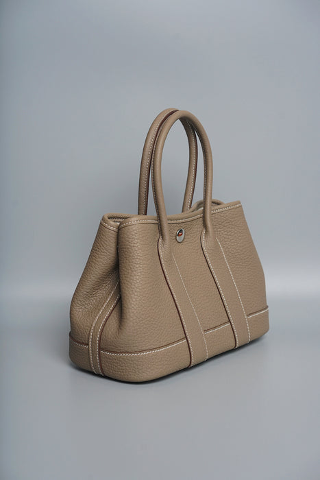 Hermes Mini Garden Party 23 in Etoupe Togo Phw (Brand New)