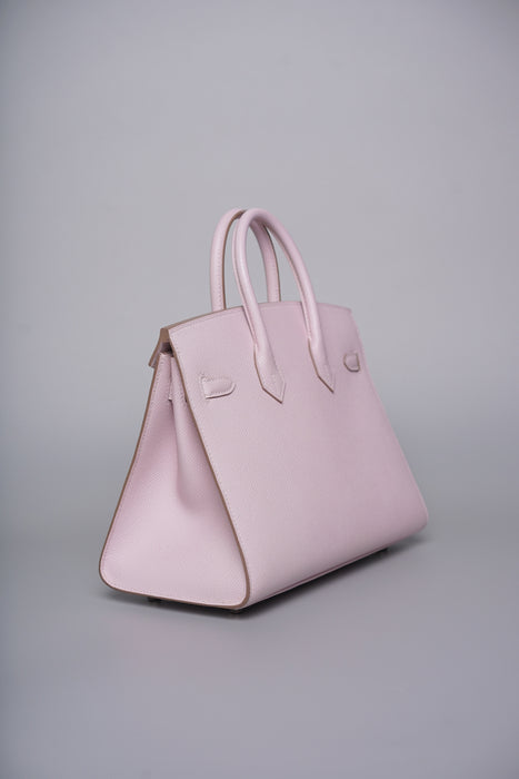 Hermes Birkin Sellier 25 in Mauve Pale Phw