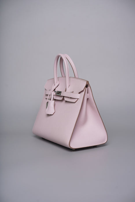 Hermes Birkin Sellier 25 in Mauve Pale Phw
