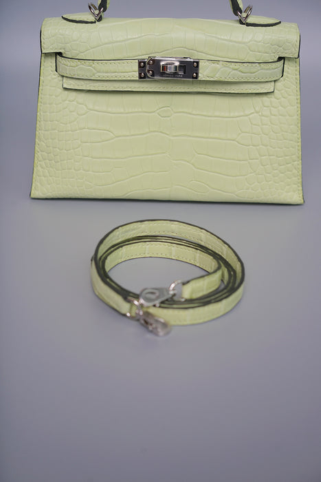 Hermes Kelly 20 in Jaune Bourgeon Matte Phw (Brand New)
