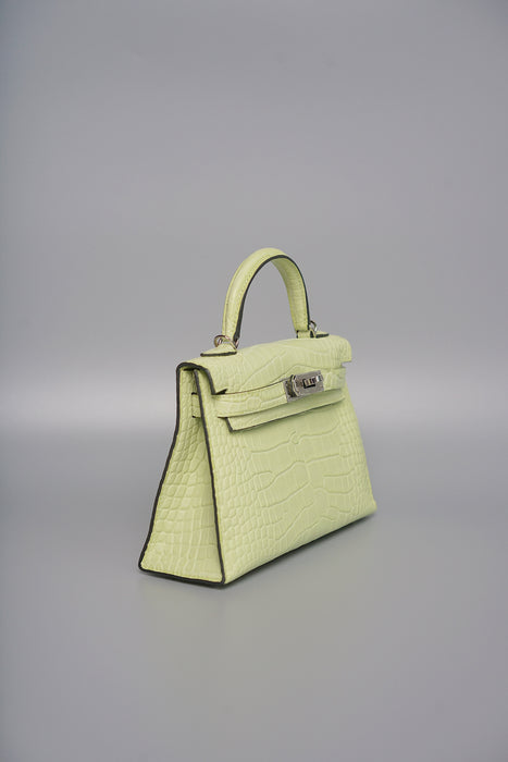 Hermes Kelly 20 in Jaune Bourgeon Matte Phw (Brand New)