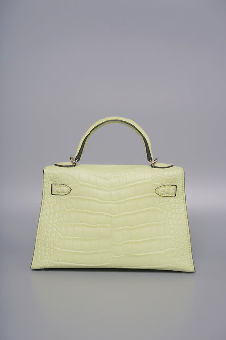 Hermes Kelly 20 in Jaune Bourgeon Matte Phw (Brand New)