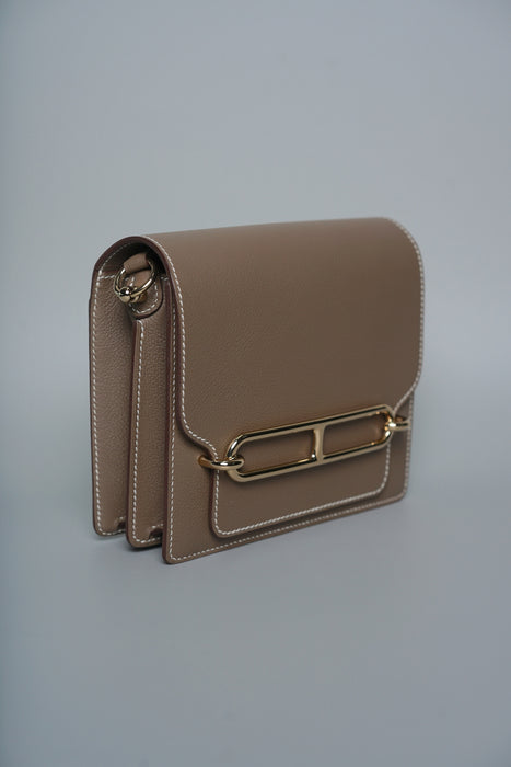 Hermes Mini Roulis in Etoupe Evercolor Ghw (Brand New)