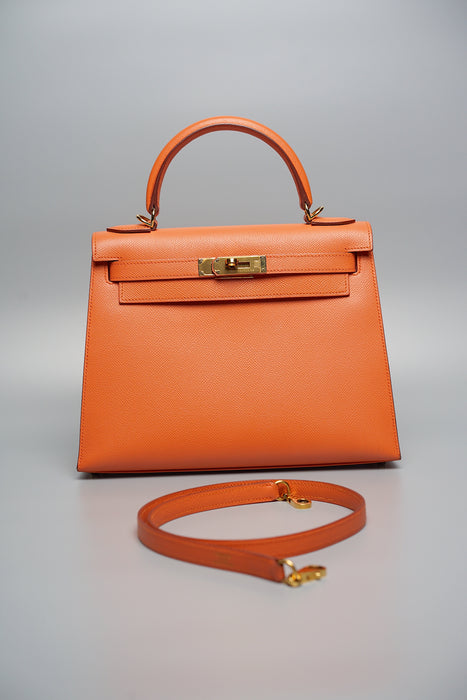 Hermes Kelly 28 Sellier in Mangue Ghw