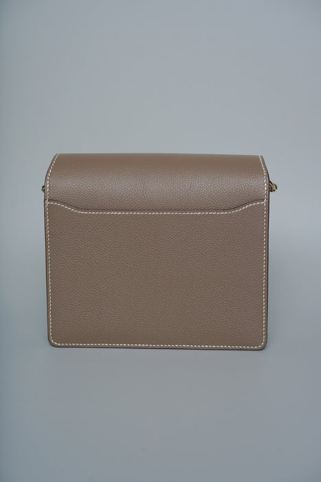 Hermes Mini Roulis in Etoupe Evercolor Ghw (Brand New)