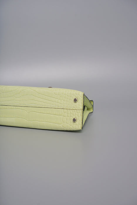 Hermes Kelly 20 in Jaune Bourgeon Matte Phw (Brand New)